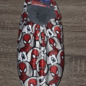 Marvel Spiderman Men's Slipper Socks Fuzzy Babba Unique Soft Size M/L NEW.